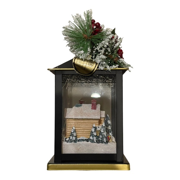 The Bradford Exchange Thomas Kinkade Sparkle of the Season Lantern “Joy” - Picture 8 of 11